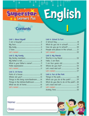 SUPERSTAR LEARNERS ENGLISH 1 AGES 4 (ISBN: 9789670007526)