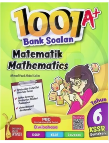 1001 BANK SOALAN MATEMATIK DWIBAHASA TAHUN 6 (ISBN: 9789674666163)