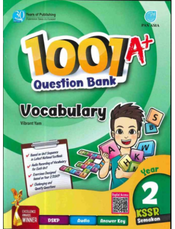 1001 A+ QUESTION BANK YEAR 2 - VOCABULARY (ISBN: 9789674668129)