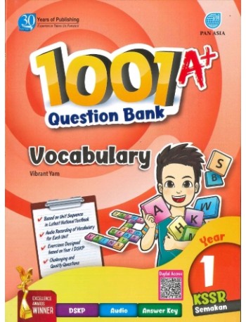 BUKU KERJA / LATIHAN 1001 A+ QUESTION BANK VOCABULARY YEAR 1 (ISBN: 9789674668327)