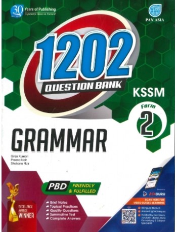 1202 QUESTION BANK FORM 2 - GRAMMAR (ISBN: 9789674668648)