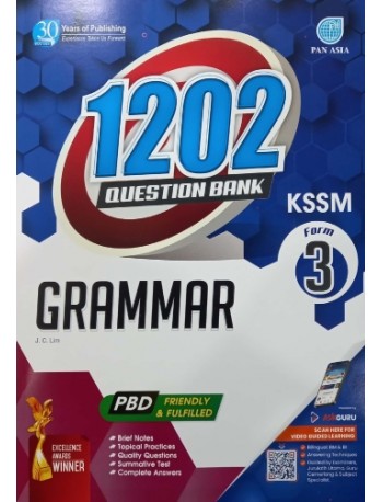 1202 QUESTION BANK FORM 3 - GRAMMAR (ISBN: 9789674668815)