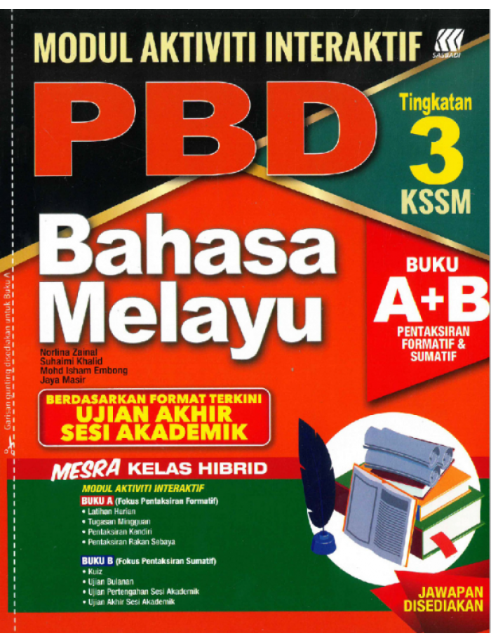 Modul Interaktif Pbd Uasa Kssm Bahasa Melayu Ting 3 Isbn 9789837731813 Caie New 